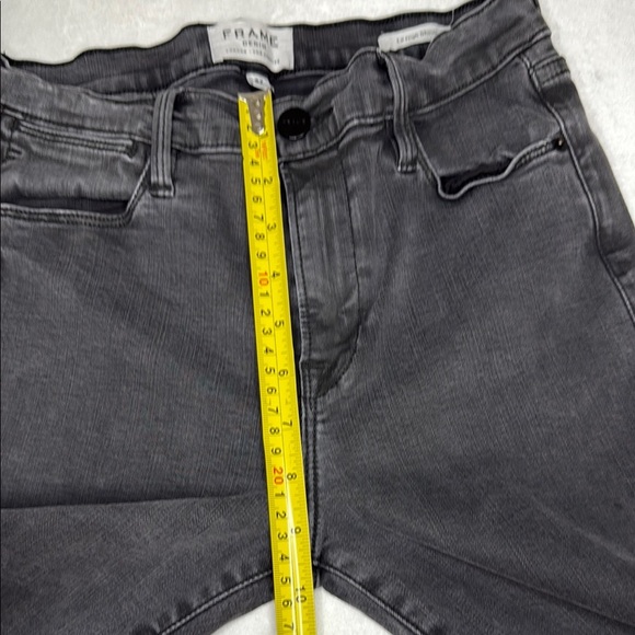 FRAME  Denim Le High Black Skinny Jeans Sleek Style Size 27 - Picture 8 of 8